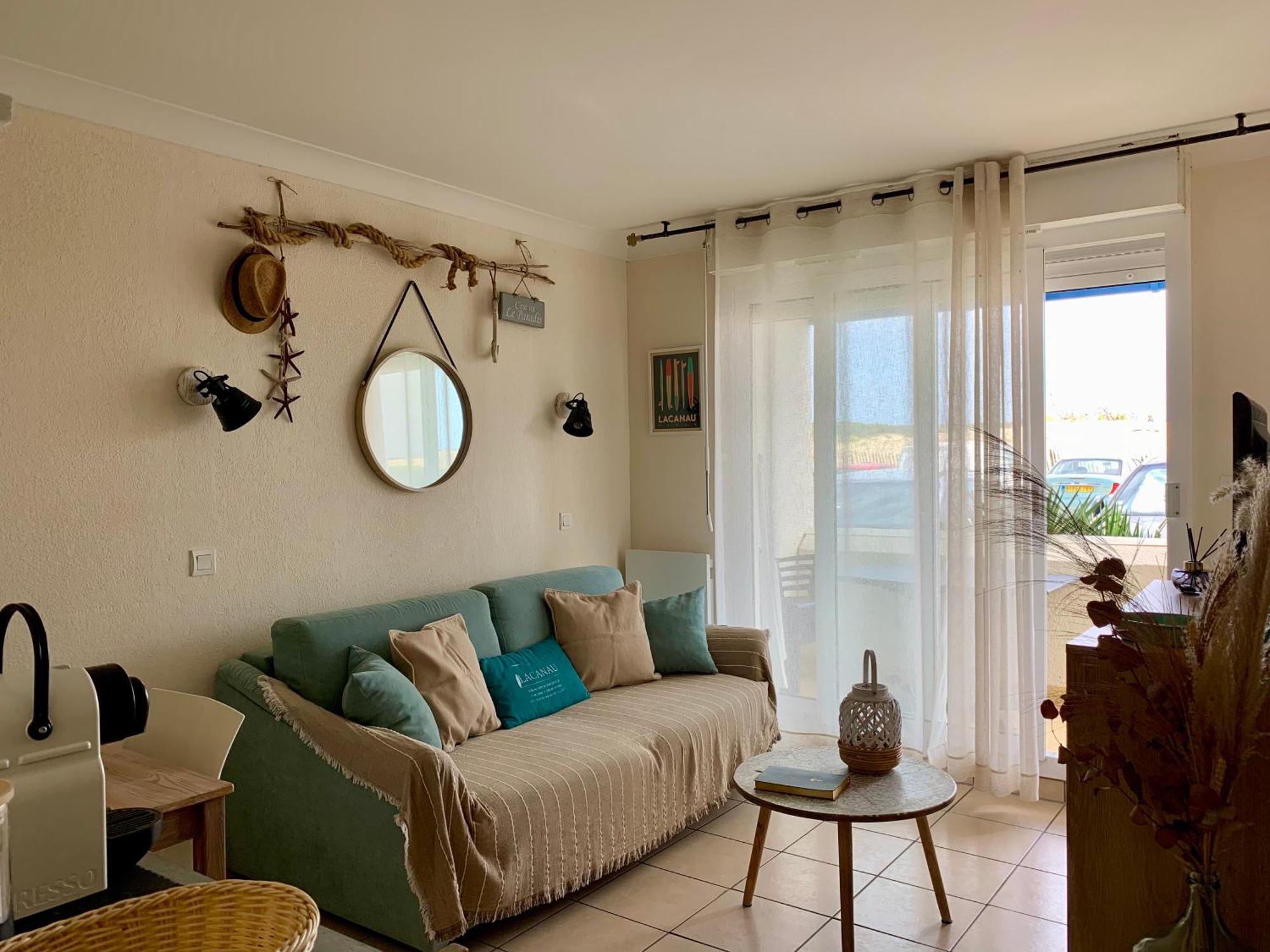 Appartement Rez-De-Chaussee Entre Dunes Et Ocean Лаканау Екстериор снимка